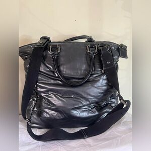 Furla Black Tote with Adjustable Strap